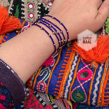 Beads Wrap Band (Blue)